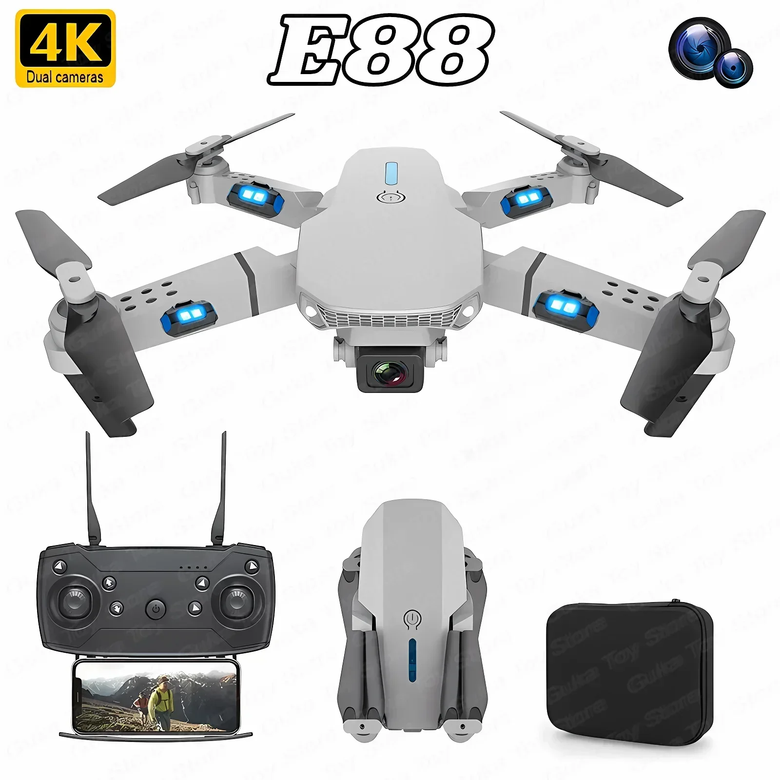 E88 Pro WIFI FPV Drone grandan - Drone Battery Box recensione e prezzo